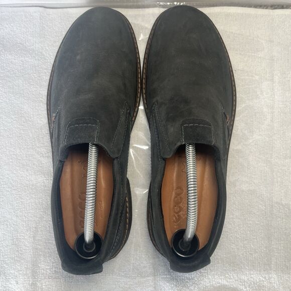 Ecco Turn GTX Slip On Loafers Comfort Shoes Leather Goretex Gray Men 9 - Picture 5 of 7